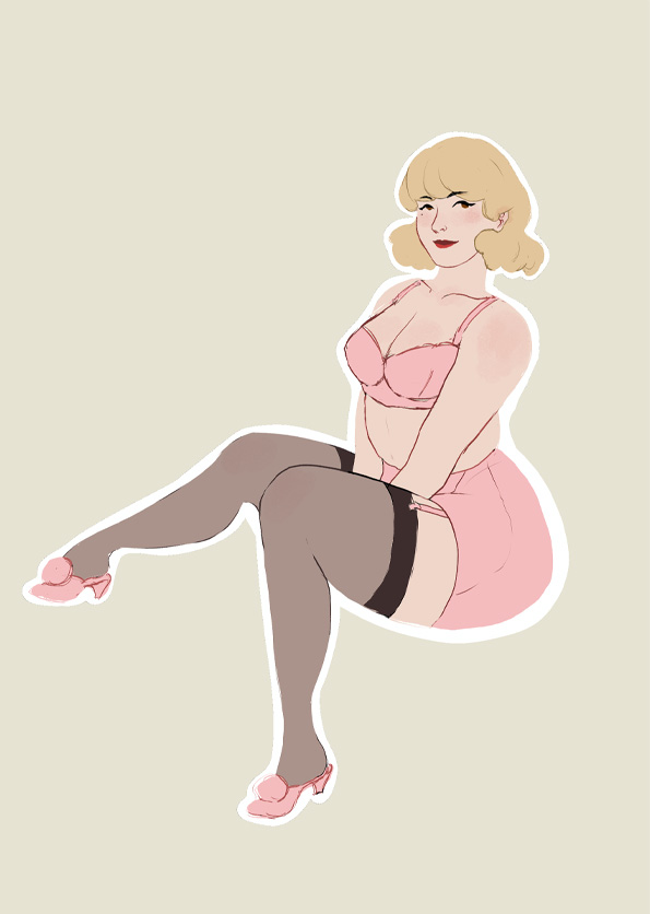 illustration de pin-up