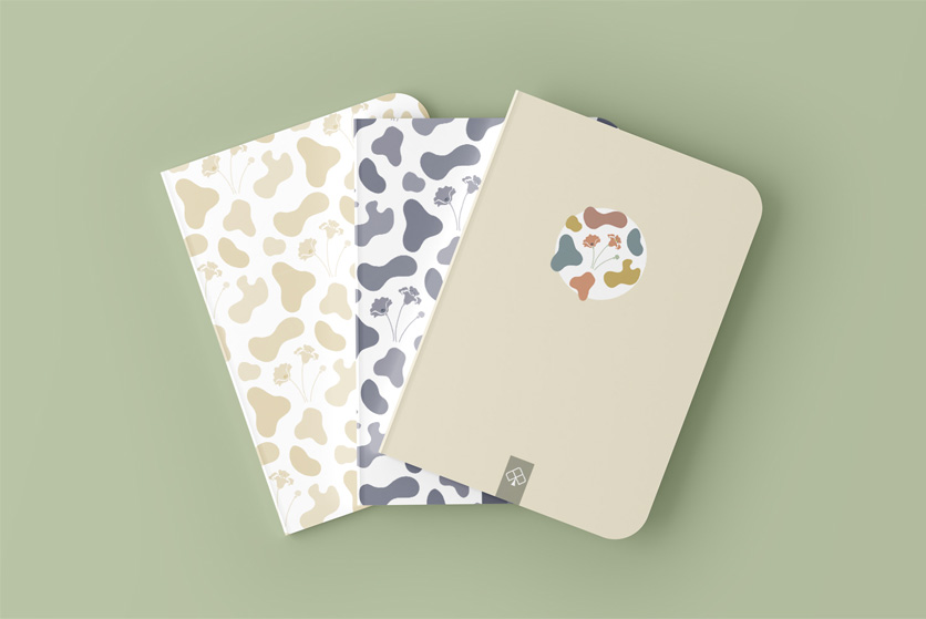 mockup de carnets